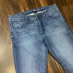 Chaps Jeans Mens 36x34 Blue Slim Straight Leg Medium Wash Denim Pants